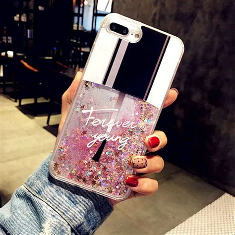 Alangduo Liquid Glitter Cases For Iphone 7 8 6 Plus X Case Fashional Girl 10 Coque Funda Back