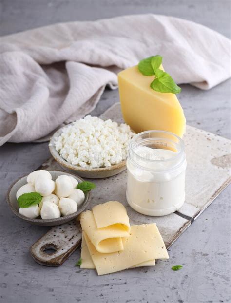 Assortment Dairy Products Stock Photo Image Of Diet 244160112