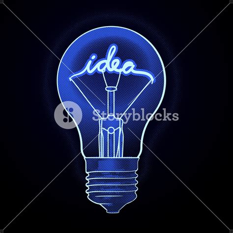 Electric Light Bulb Vector Abstract Royalty Free Stock Image Storyblocks