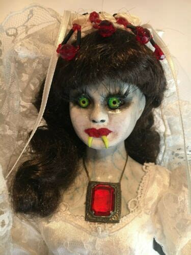 Gothic Horror Haunted Creepy Doll Vampire Bride Halloween Ooak By Jewlflower Ebay