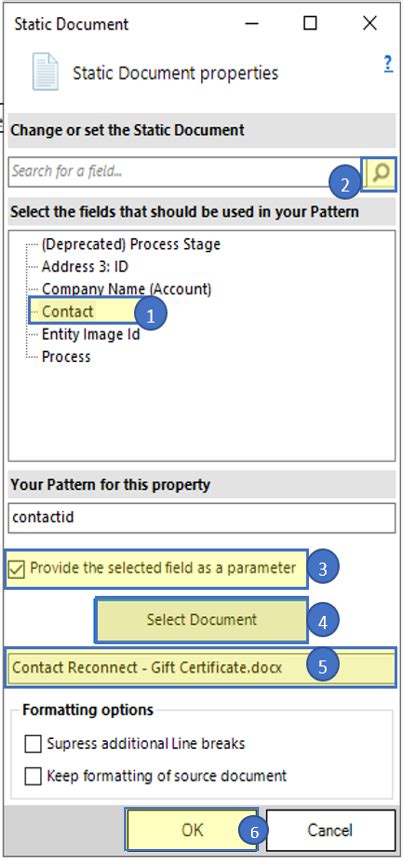 The Insert As Static Document Or Sub Template Button