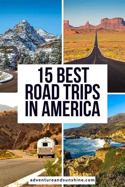 15 Of The Best Road Trips In Usa Road Trip Fun Road Trip
