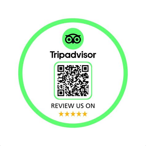 Review Us On Tripadvisor Sticker With Qr Code For Your Shop Etsy