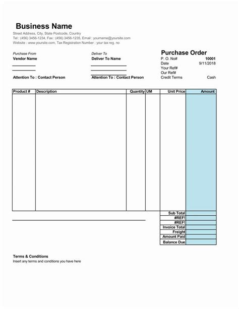 Sample Order Form Template Beautiful Free Purchase Order Templates