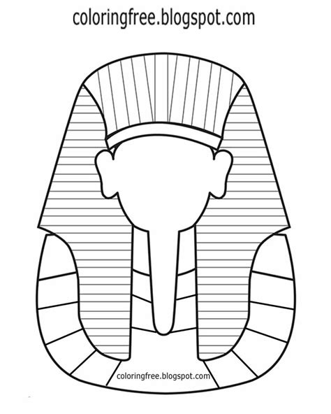 Egyptian Mask Coloring Pages Coloring Pages