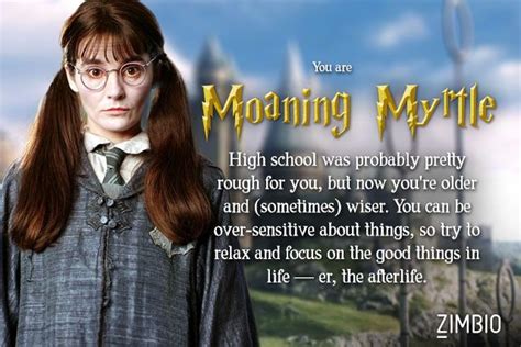 I M Moaning Myrtle Which Secondary Harry Potter Character Are You Null Quiz Harry Potter