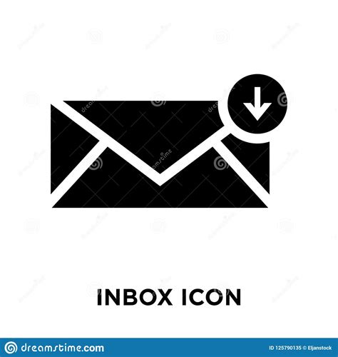 Inbox Icon Vector Isolated On White Background Logo Concept Of Stock