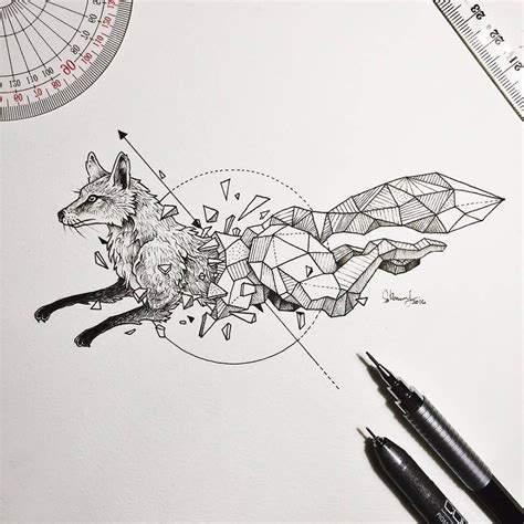 Another free animals for beginners step by step drawing video tutorial. Intricate Drawings Of Wild Animals Fused With Geometric ...