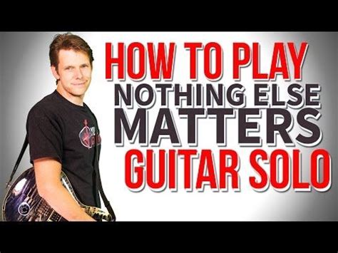 Nøgleord relateret til emnet guitar fingerspil. Guitar Lesson & TAB: Nothing Else Matters Solo - Metallica ...