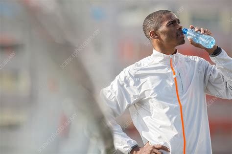 Man Drinking Water After Exercising Stock Image F0148713 Science