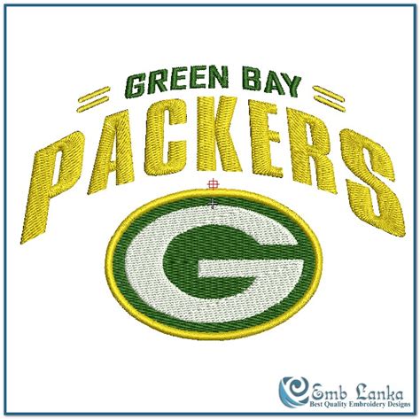 Green Bay Packers Logo 2 Embroidery Design Emblanka