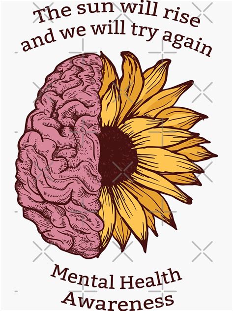 Mental Health Awareness Sticker For Sale By Tshirtsuk Redbubble