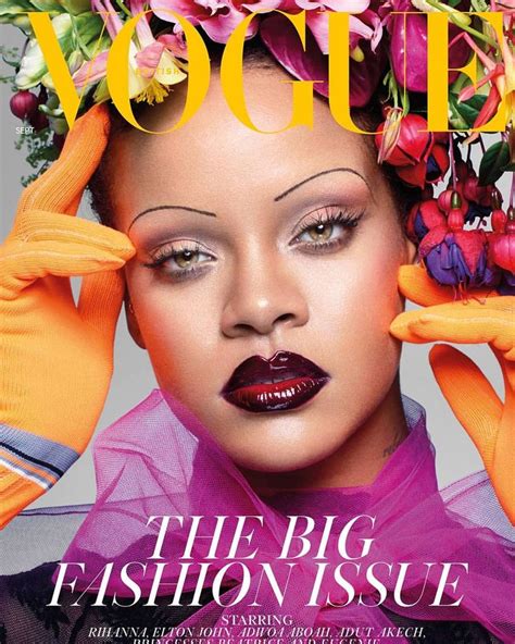 Vogue Uk Makeup Isamaya Ffrench Vogue Covers Rihanna Vogue