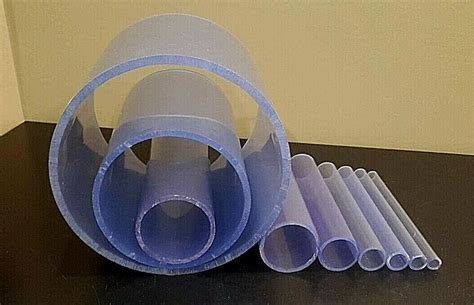 Any Size Diameter Clear Pvc Pipe 12 12 Inch 1 5 Foot Length Ebay