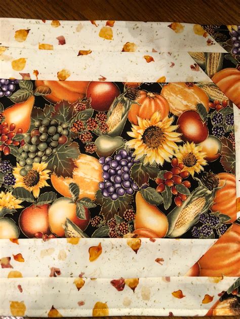 Fall Placemats Set Of 4 Thanksgiving Placemats Holiday Etsy