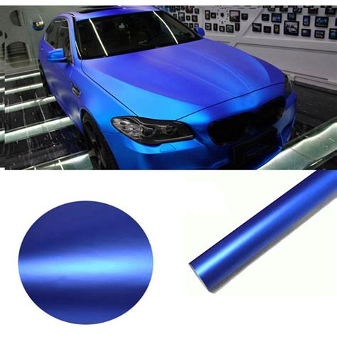 Buy 1520x500mm Auto Car Matte Metallic Blue Vinyl Wrap