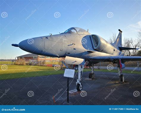 Douglas A 4 Skyhawk Fighter Jet In Museum Editorial Image Image Of