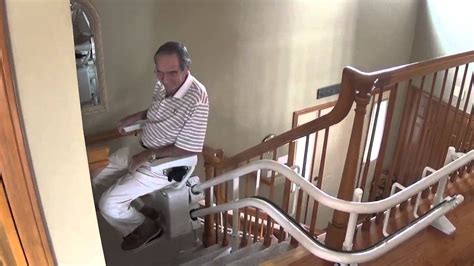Savaria Stair Friend Curved Stair Lift Install Youtube