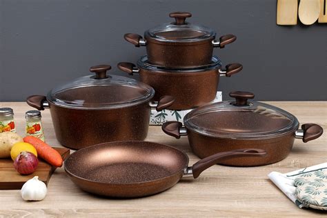 Wilma 9pcs Cookware Set Copper Accessories From Pan Home