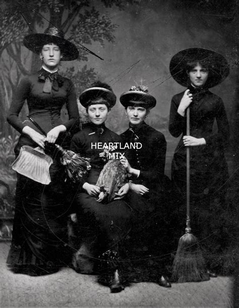 Vintage Image Real Life Photo Of Witches For Halloween Digital Etsy