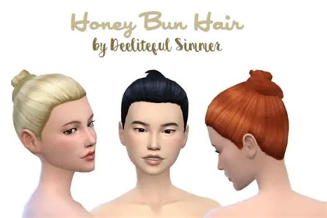 Sims 4 Bun Hair