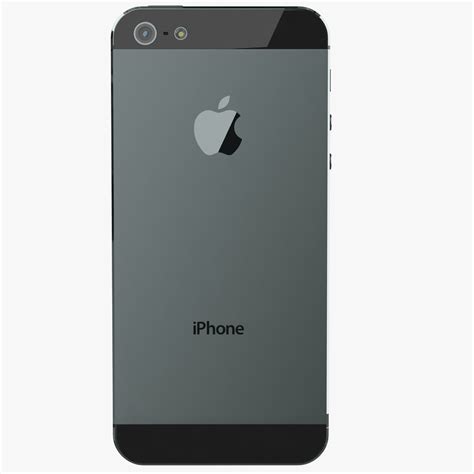 3d Model Apple Iphone 5 Black