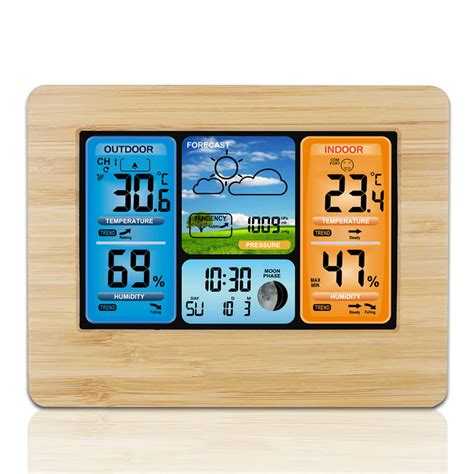 Wireless Weather Station With Color Hd Display Lcd Digital Weather
