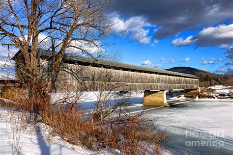 Mt Orne Covered Bridge In Winter Photograph By Olivier Le Queinec Pixels