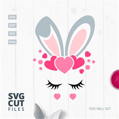 Easter Bunny SVG Cut File, svg, dxf,eps, png (66444) | SVGs | Design