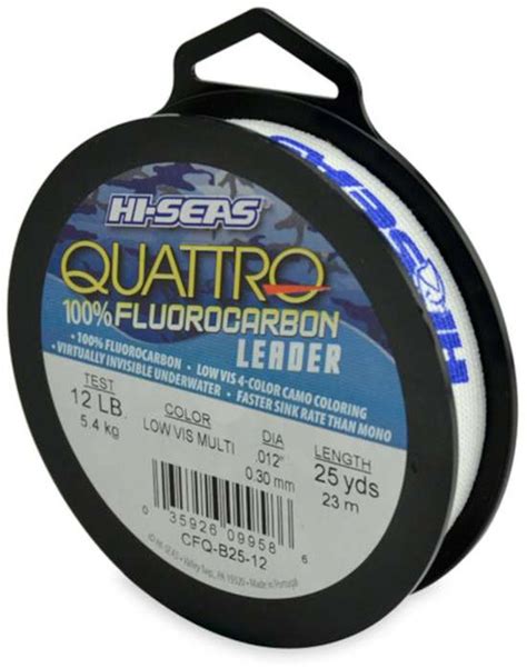 Hi Seas Quattro Fluorocarbon Camo Leader Tackledirect