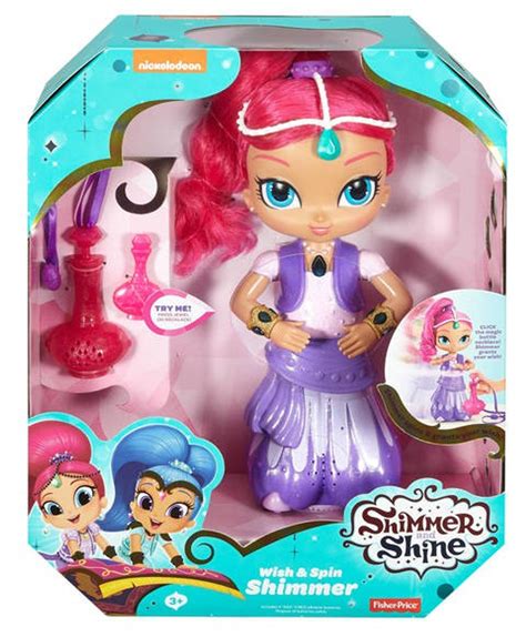 Fisher Price Shimmer Shine Wish Spin Shimmer Deluxe Doll - ToyWiz