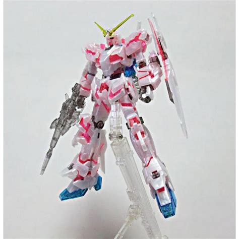 Hguc 1144 Unicorn Gundam Destroy Mode Pearl Clear Bandai Gundam