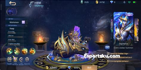 List 13 Heroes Zodiac Skin Mobile Legends Ml Esports