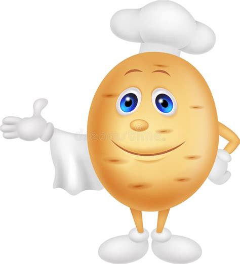 Cute Potato Chef Cartoon Character Royalty Free Stock Images Image