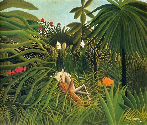 A recumbent female figure occupies the focal point. Henri Rousseau Dreams of the jungle — DOP