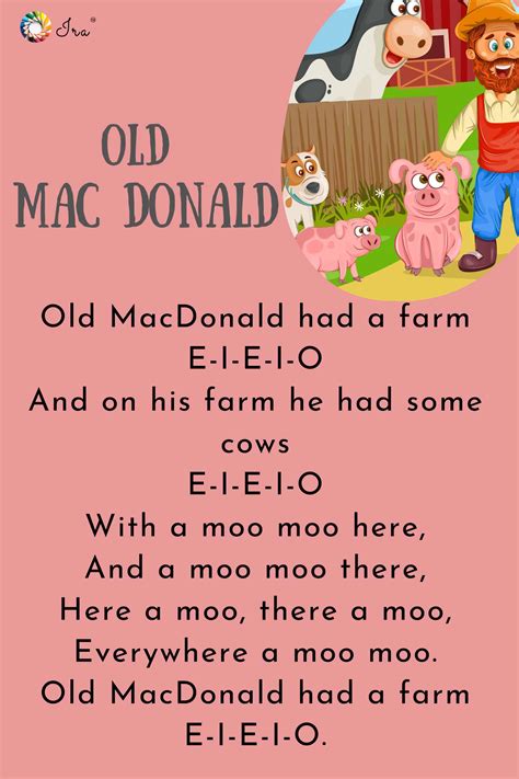 Old Macdonald Had A Farm Lyrics Karen Davies