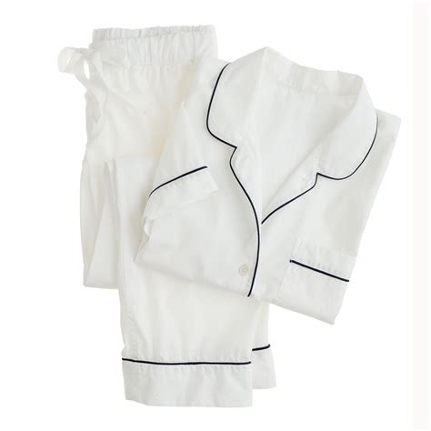 Jcrew Vintage Short Sleeve Pajama Set In White Lyst