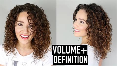 Curly Hair Routine Using Devacurl For Volume Definition Youtube