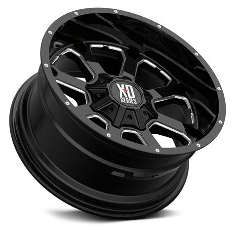 Xd Series® Xd825 Buck 25 Wheels Gloss Black With Milled Accents Rims
