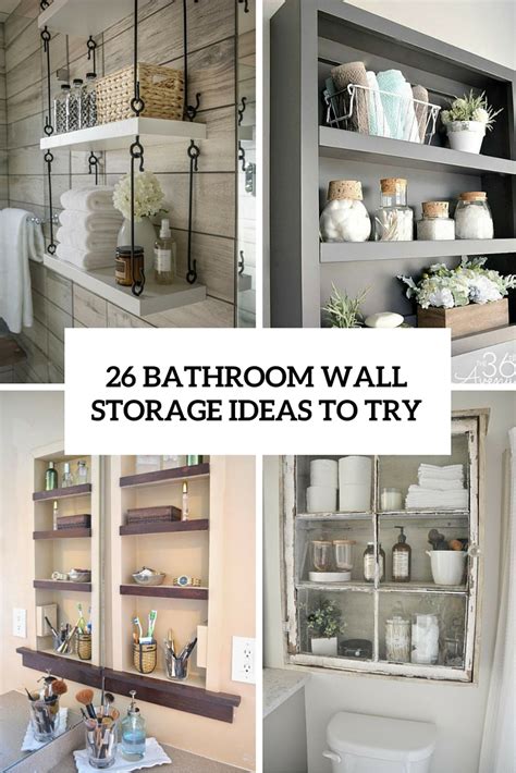26 SImple Bathroom Wall Storage Ideas - Shelterness
