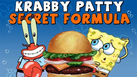 Spongebob Squarepants Krabby Patty Secret Formula