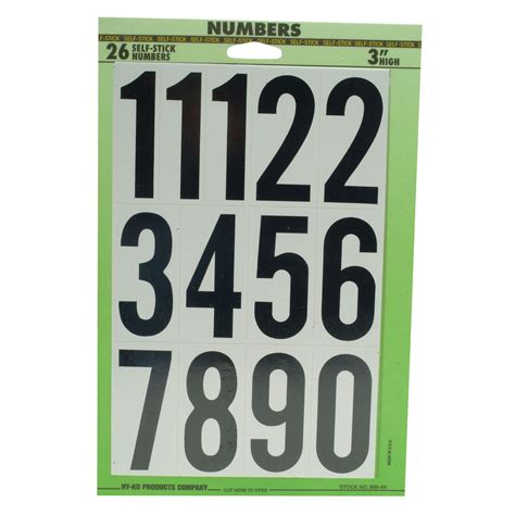 Peel And Stick Large Numbers Kit 1 Pk Shop Your Way Online Shopping