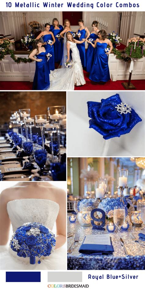 Royal Blue And Silver Wedding Colors