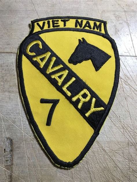 Vietnam Us Army Patch 1st Cavalry 7th Division Cavalry