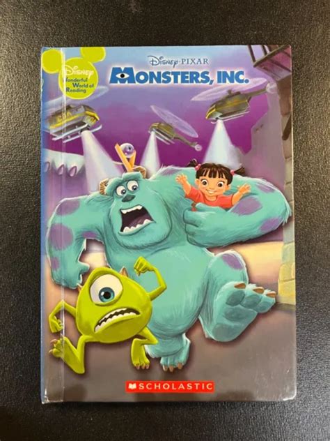 Disney Pixar Monsters Inc Scholastic Hardback Childrens Book Color