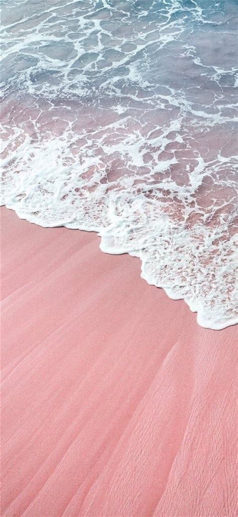 Strawberry Pink Sands And Crystal Waves Pink Aesthetic En Beach