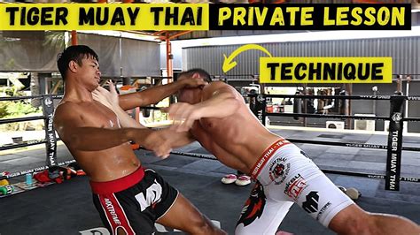 Private Muay Thai Lesson At Tiger Muay Thai Kru Top Se E Youtube