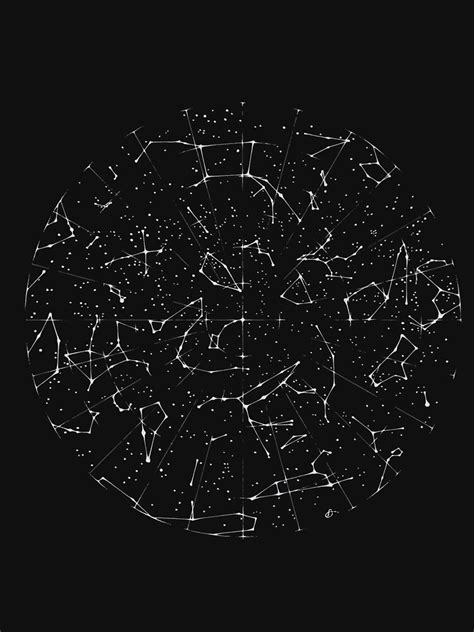 Constellation Star Map Of The Northern Hemisphere T Shirt For Sale By