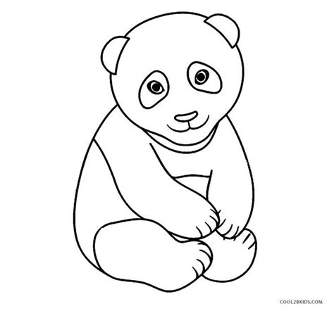 Baby Panda Bear Printable Coloring Pages