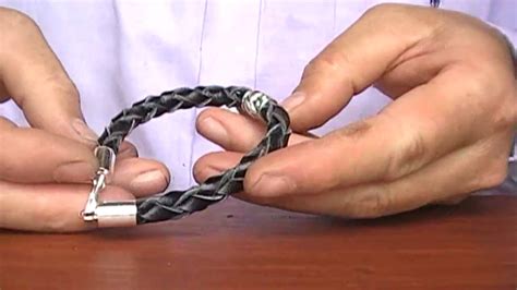 Check spelling or type a new query. How to make Sterling Silver Men Leather Bracelet B-119 - YouTube